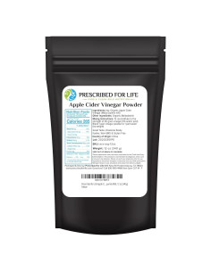 Polvo de Vinagre de Sidra de Manzana Orgánico Prescrito para la Vida 340g
