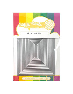 Troquel A2 Capas Waffle Flower - 17 Paneles Rectangulares