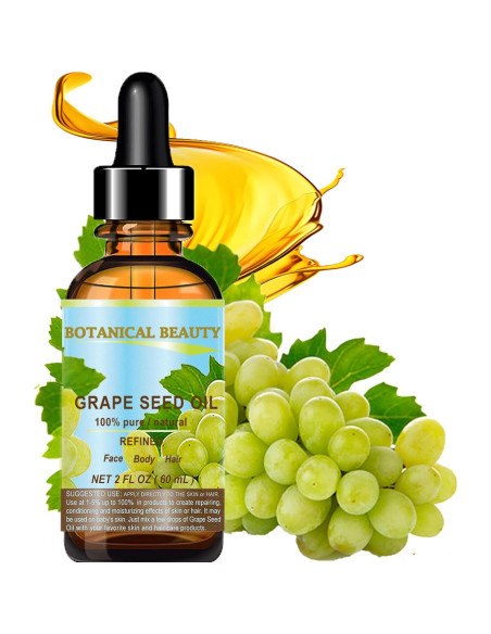 Aceite de Semilla de Uva 100% Puro Botanical Beauty 60 ml