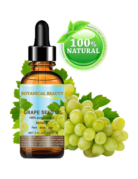 Aceite de Semilla de Uva 100% Puro Botanical Beauty 60 ml