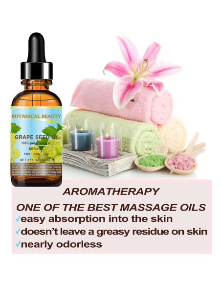 Aceite de Semilla de Uva 100% Puro Botanical Beauty 60 ml