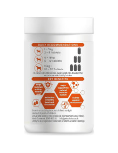 Suplemento de Ajo para Perros Vetzyme 240 Tabletas Corazón Saludable 2