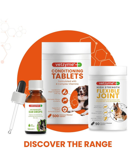 Suplemento de Ajo para Perros Vetzyme 240 Tabletas Corazón Saludable