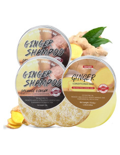 Juego de Champú y Acondicionador Jengibre Hotiary 3 Piezas