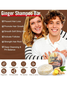 Juego de Champú y Acondicionador Jengibre Hotiary 3 Piezas 2