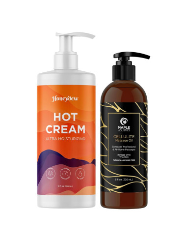 Crema Anticelulitis y Aceite de Masaje Maple Holistics 2 Pzas