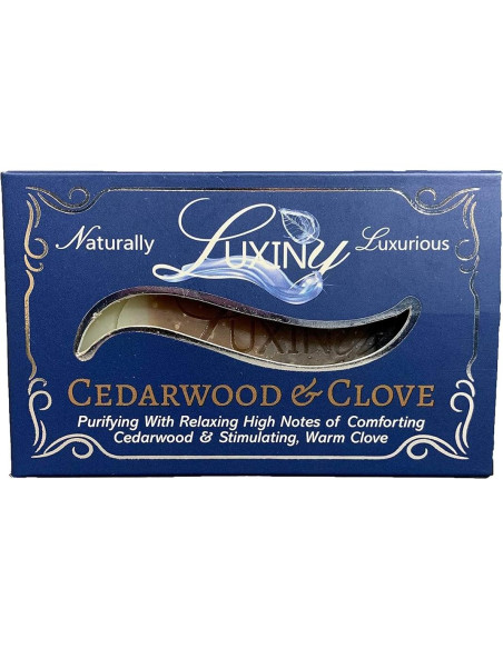 Jabón Natural Luxiny Madera de Cedro y Clavo 127g Vegano
