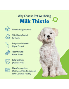 Cardo Mariano Pet Wellbeing 118 ml - Suplemento Hepático Orgánico 2