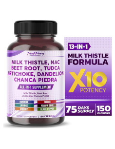 Suplemento Cardo Mariano PeakPury 150 Cápsulas Veganas