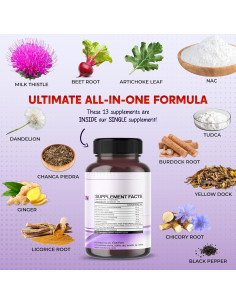 Suplemento Cardo Mariano PeakPury 150 Cápsulas Veganas 2