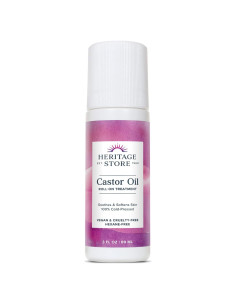 Aceite de Ricino Roll On Heritage Store 85g - Hidratación Piel y Cabello
