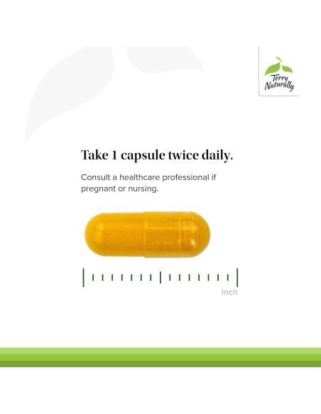 Suplemento Herbal Terry Naturally Saffron Lift - 60 Cápsulas