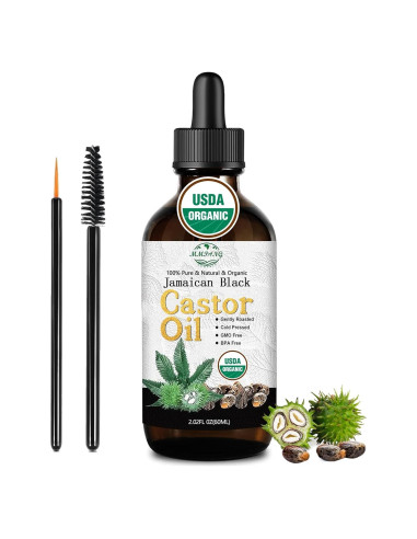 Aceite de Ricino Negro Jamaicano MMPANG 59ml Orgánico Prensado en Frío