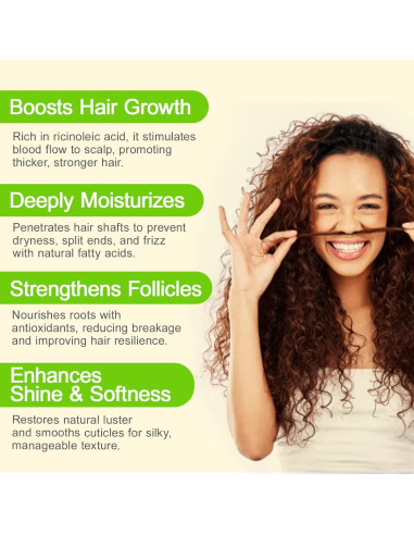 Aceite de Ricino Negro Jamaicano MMPANG 59ml Orgánico Prensado en Frío