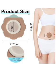 50 Parches Desechables de Aceite de Ricino JayruiMice - Flor Piel 2