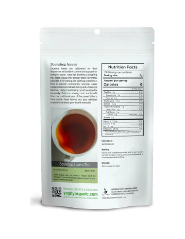 200 Hojas de Guanábana Ceylon Herbs - 100% Puras y Frescas