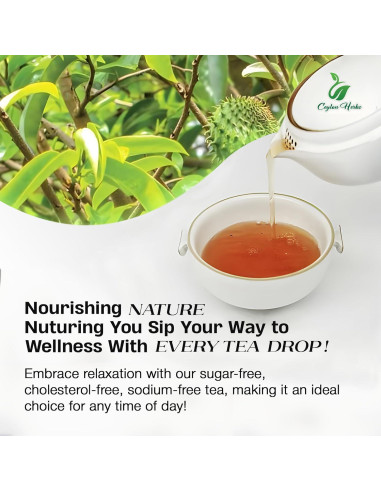 200 Hojas de Guanábana Ceylon Herbs - 100% Puras y Frescas