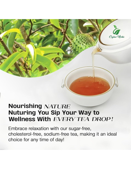 200 Hojas de Guanábana Ceylon Herbs - 100% Puras y Frescas