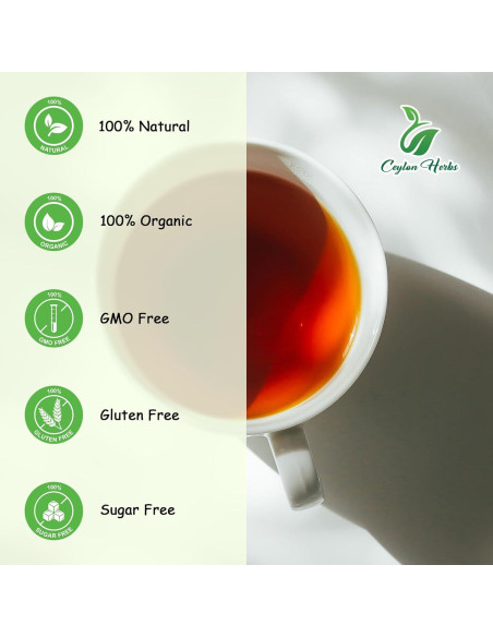 200 Hojas de Guanábana Ceylon Herbs - 100% Puras y Frescas