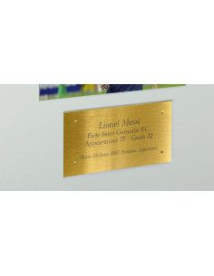 Fotografía Firmada Lionel Messi PSG Enmarcada 55.5x30cm 2