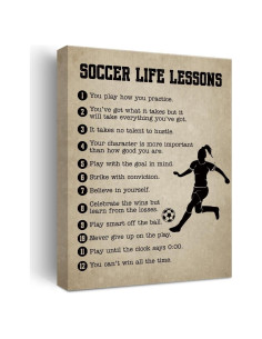 Póster de Lienzo de Fútbol 30x38 cm - Decoración Artística