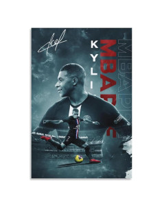 Póster Kylian Mbappé Lienzo Impreso 40x60cm Decoración