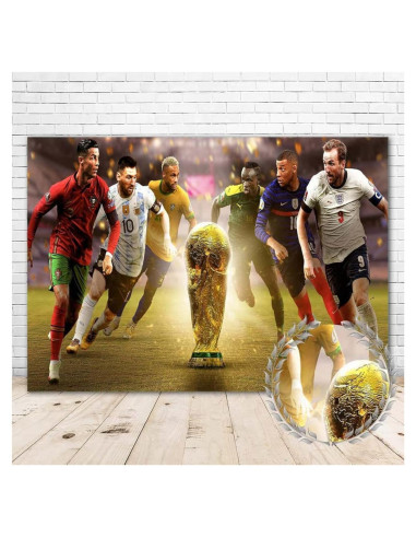 Fondo Vinilo Copa Mundial 2022 2.13x1.52m SIMILAR para Cumpleaños