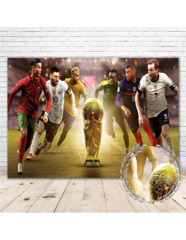 Fondo Vinilo Copa Mundial 2022 2.13x1.52m SIMILAR para Cumpleaños