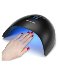Lámpara de Uñas LED UV 48W MelodySusie - Negra, 4 Temporizadores