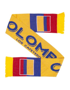 Bufanda de Fútbol Colombia Euroscarves 145x18 cm Doble Cara