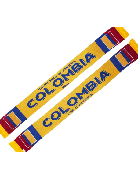 Bufanda de Fútbol Colombia Euroscarves 145x18 cm Doble Cara