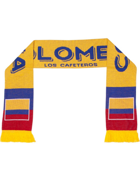 Bufanda de Fútbol Colombia Euroscarves 145x18 cm Doble Cara