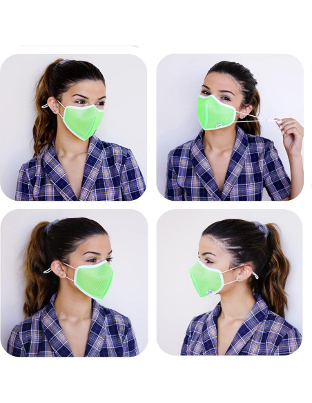 Máscara Facial Deportiva Cloud Airflow Malla para Adulto Pequeño