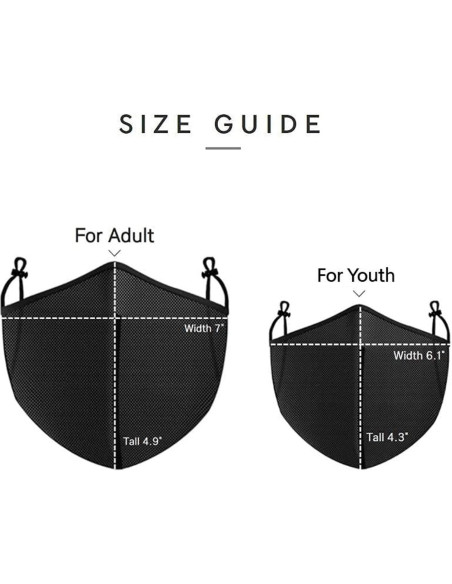 Máscara Facial Deportiva Cloud Airflow Malla para Adulto Pequeño