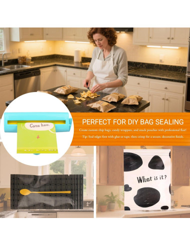 Crimpadora de Papel KW-triO 21.59 cm para Manualidades Cian