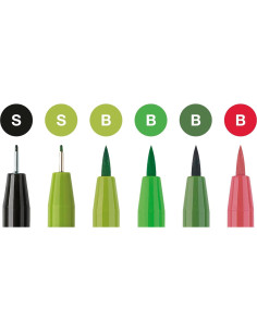 Juego de Caligrafía Faber-Castell Pitt Artist - 6 Marcadores 2