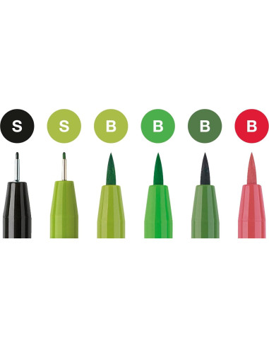 Juego de Caligrafía Faber-Castell Pitt Artist - 6 Marcadores