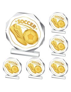 6 Medallas de Trofeo Deportivo Anglechic 12x12cm Acrílico