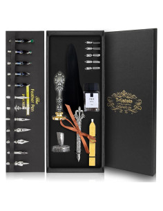 Juego de Plumas de Caligrafía Trustela con 18 Puntas y Soporte