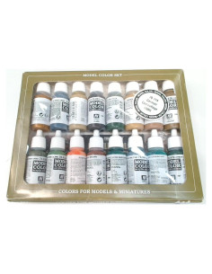 Set de Pinturas Acrílicas Vallejo Camuflaje Alemán WWII 16x18ml