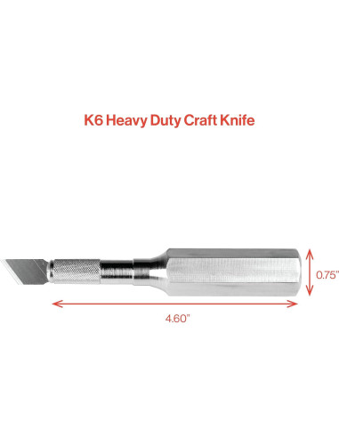 Cuchillo de Precisión K6 Excel Blades - Mango Metálico Hexagonal