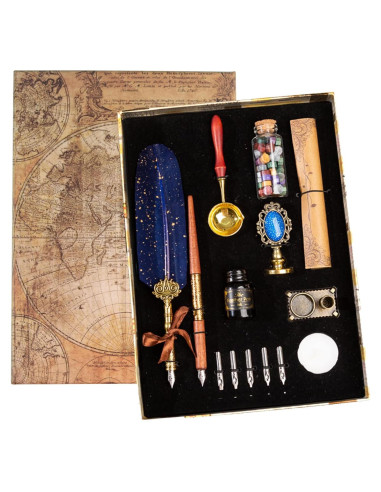 Juego de Plumas de Caligrafía Joyeee con Tinta y Sello