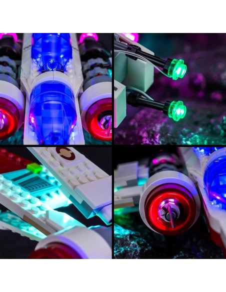 Kit de Iluminación LED BrickBling para Lego ARC-170 Caza Estelar