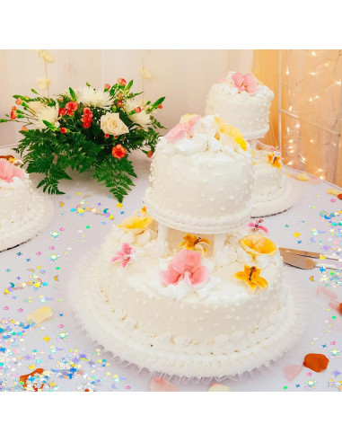 Confeti Holográfico Estrella y Luna 60g Skylety Plata