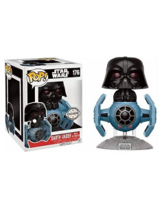 Star Wars Tie Fighter con figura de vinilo Darth Vader Funko