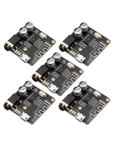 5 Piezas Placa Receptora de Audio Bluetooth 5.0 MakerHawk