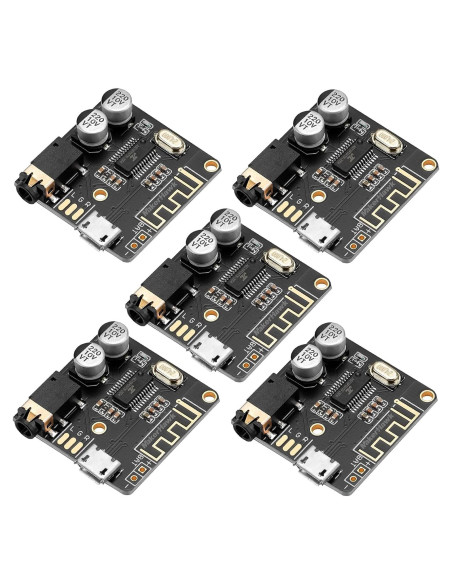 5 Piezas Placa Receptora de Audio Bluetooth 5.0 MakerHawk