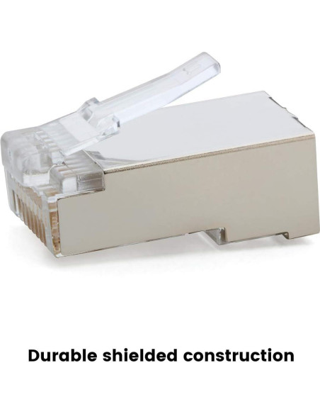 Conectores RJ45 Pasar a Través trueCABLE Cat5e 10 Piezas