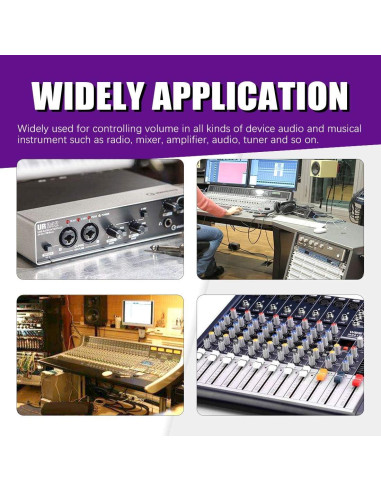 Kit 60PCS Potenciómetros Lineales Rotativos Swpeet B5K-B100K