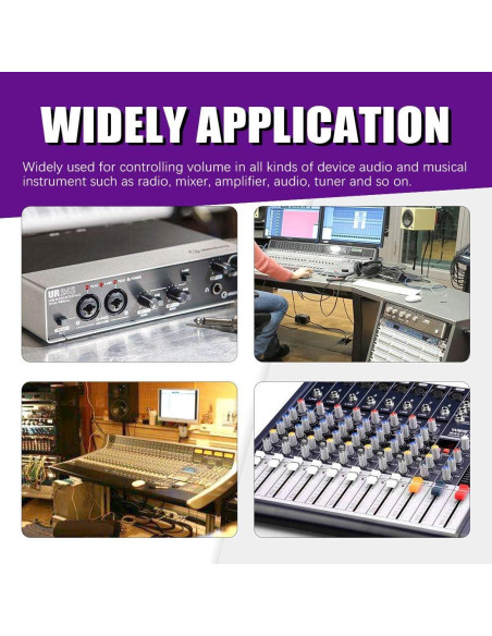 Kit 60PCS Potenciómetros Lineales Rotativos Swpeet B5K-B100K